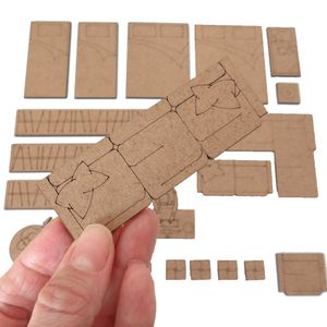 Kit Gabarito Madeira 1:25