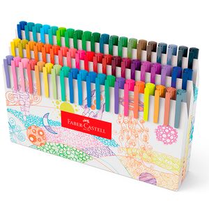Caneta Ponta Porosa - Fine Pen - Colors 60 Cores - Faber-Castell