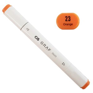 Marcador Artístico - 23 - Orange - Graf Duo - 2 Pontas