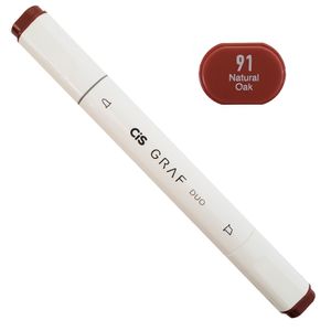 Marcador Artístico - 91 - Natural Oak - Graf Duo - 2 Pontas
