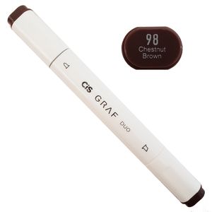 Marcador Artístico - 98 - Chestnut Brown - Graf Duo - 2 Pontas