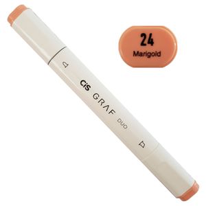 Marcador Artístico - 24 - Marigold - Graf Duo - 2 Pontas