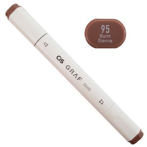 Marcador Artístico - 95 - Burnt Sienna - Graf Duo - 2 Pontas