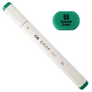 Marcador Artístico - 55 - Emerald Green - Graf Duo - 2 Pontas