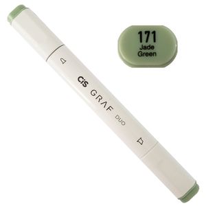 Marcador Artístico - 171 - Jade Green - Graf Duo - 2 Pontas