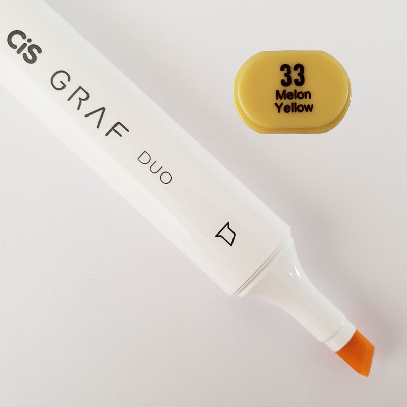 Marcador-Artistico---33---Melon-Yellow---Graf-Duo---2-Pontas