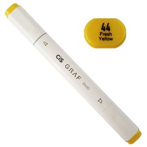Marcador Artístico - 44 - Fresh Yellow - Graf Duo - 2 Pontas