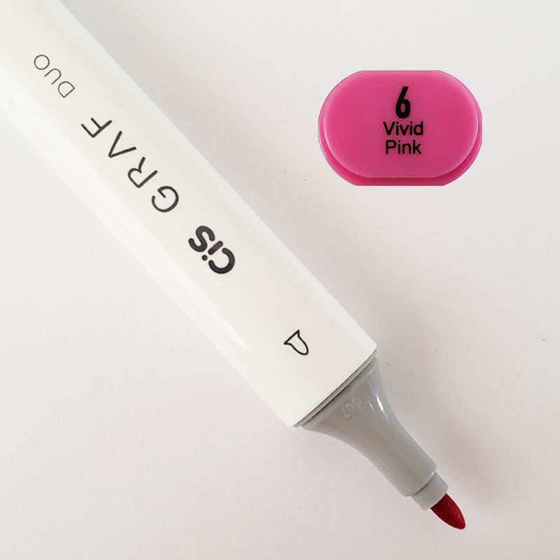 Marcador-Artistico---6---Vivid-Pink---Graf-Duo---2-Pontas