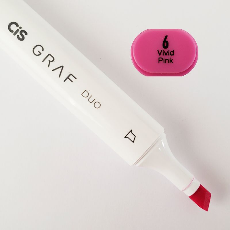 Marcador-Artistico---6---Vivid-Pink---Graf-Duo---2-Pontas