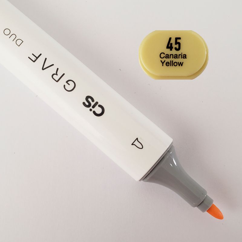 Marcador-Artistico---45---Canaria-Yellow---Graf-Duo---2-Pontas