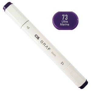 Marcador Artístico - 73 - Ultra Marine - Graf Duo - 2 Pontas