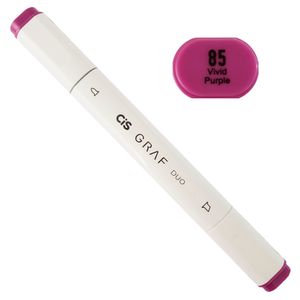 Marcador Artístico - 85 - Vivid Purple - Graf Duo - 2 Pontas