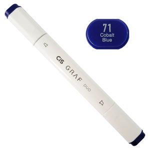 Marcador Artístico - 71 - Cobalt Blue - Graf Duo - 2 Pontas
