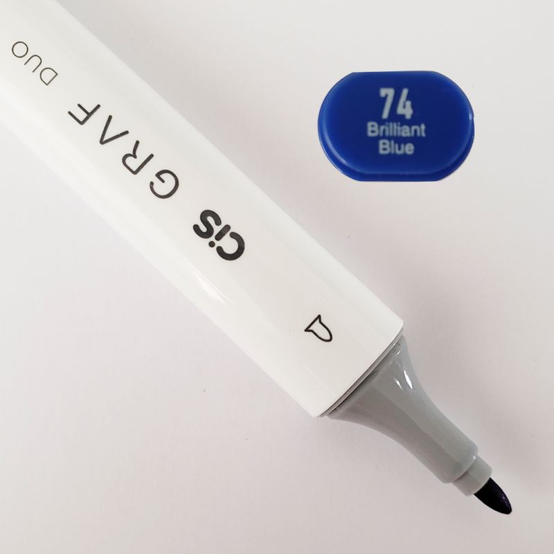Marcador-Artistico---74---Brilliant-Blue---Graf-Duo---2-Pontas