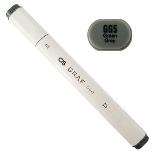 Marcador Artístico - GG5 - Green Grey - Graf Duo - 2 Pontas