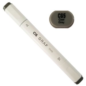 Marcador Artístico - CG5 - Cool Grey - Graf Duo - 2 Pontas