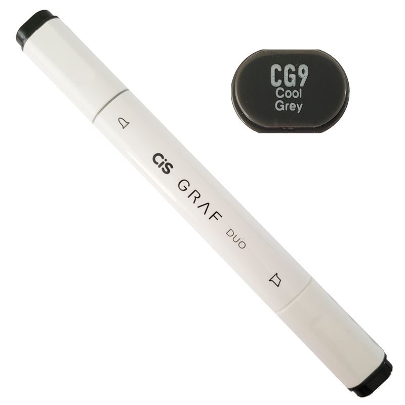 Marcador-Artistico---CG9---Cool-Grey---Graf-Duo---2-Pontas