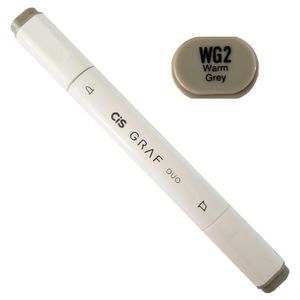 Marcador Artístico - WG2 - Warm Grey - Graf Duo - 2 Pontas