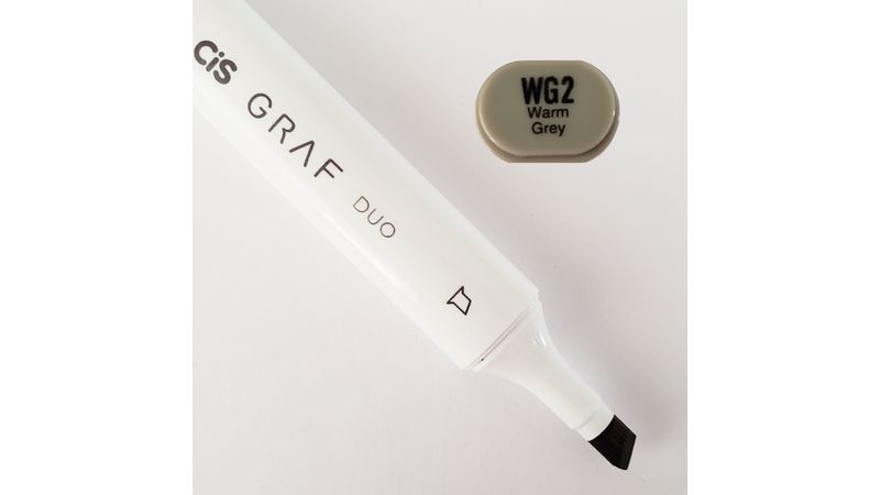 Marcador Artístico - WG2 - Warm Grey - Graf Duo - 2 Pontas