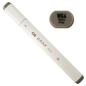 Marcador Artístico - WG4 - Warm Grey - Graf Duo - 2 Pontas