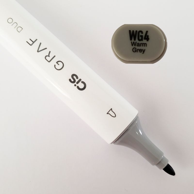 Marcador-Artistico---WG4---Warm-Grey---Graf-Duo---2-Pontas