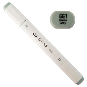 Marcador Artístico - GG1 - Green Grey - Graf Duo - 2 Pontas
