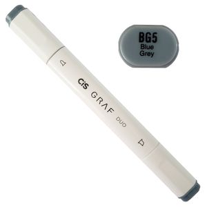 Marcador Artístico - BG5 - Blue Grey - Graf Duo - 2 Pontas