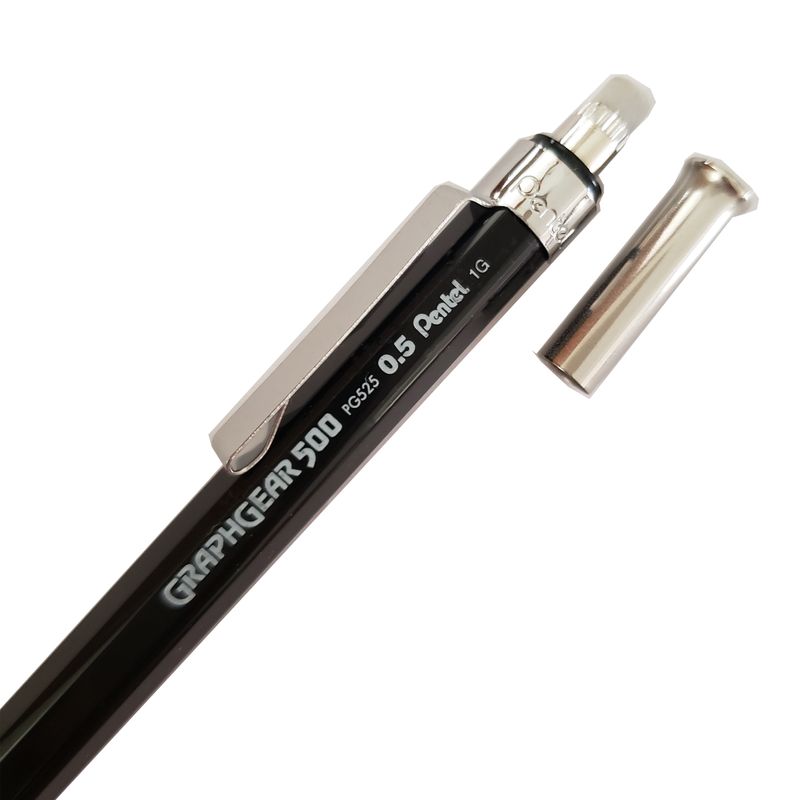 Lapiseira Pentel Graphgear 500 0.5 Preta 6.jpg
