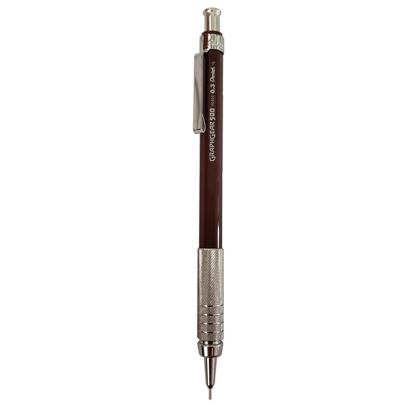 Lapiseira Pentel Graphgear 500 0.3 Marrom 3.jpg
